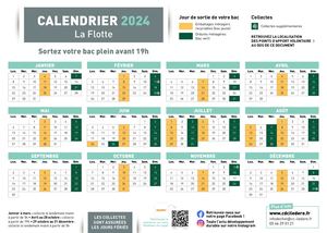 Calendriers Particuliers 2024 La Flotte