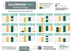 Calendriers Particuliers 2024 Rivedoux Plage