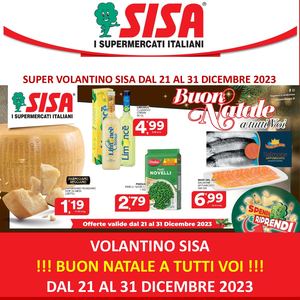 Volantino Sisa Marsala Dal 21 Al 31 Dicembre 2023