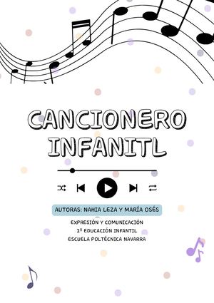 CANCIONERO INFANTIL DE NAHIA Y MARÍA
