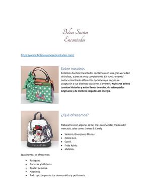 Bolsos Sueños Encantados