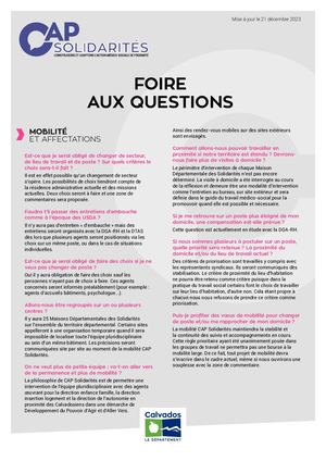 Foire aux questions - CAP Solidarités
