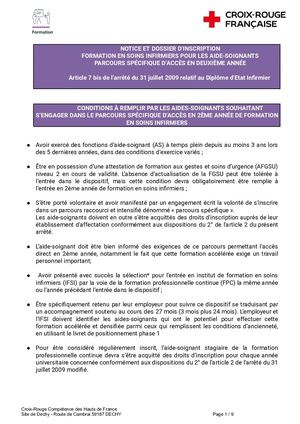 Dossier Inscription Sélection Ide Parcours Spécifique As Dechy (1)