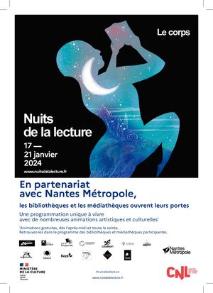 Programme Nuits de la lecture 2024 Nantes métropole