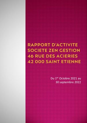 Rapport CCSPL 2022 Zénith