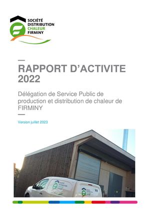 Rapport CCSPL 2022 réseau de chaleur Firminy