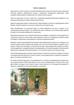 9 класс-"Таинственный сад"