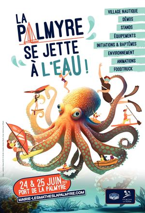Affiche La Palmyre Se Jette à L'eau 2023 - Laetitia Vitaux