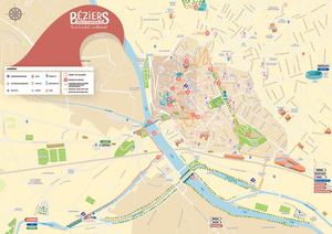 Stadtplan von Béziers 2023
