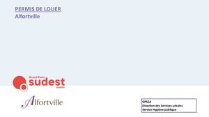 Présentation permis De Louer - Alfortville -  Comité De Quartier Confluence