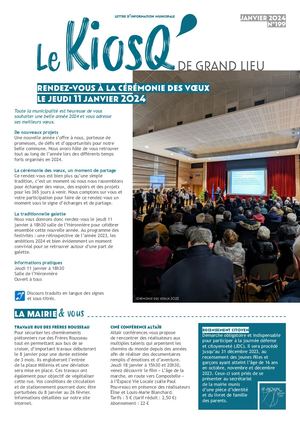 Kiosque de janvier 2024