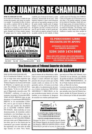 IMPERIAL DE ALEX Diciembre 2023