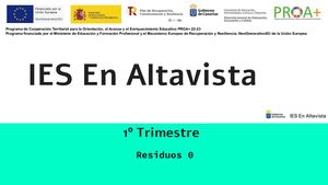 IES En Altavisa. Programación de Nivel para la Mejora del Éxito Educativo