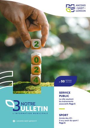 N° 50 - Notre Bulletin - Janvier 2024