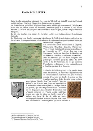 Famille De Taillefer