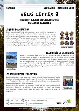 Newsletter Service Jeunesse #3