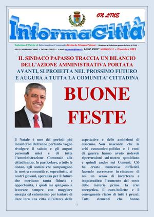 "INFORMACITTA'"  - ' DICEMBRE  2023