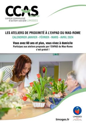 Animations Mas Rome Janvier Avril 2024