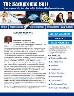 BACKGROUND BUZZ - DECEMBER 2023