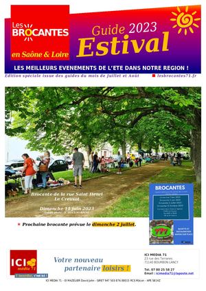 Guide Estival 2023 Les Brocantes En Saône Et Loire