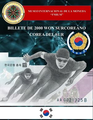 2000 Won Surcoreano Museo Internacional De La Moneda