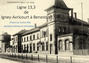 Ancienne Ligne 13,3 De Igney Avricourt à Benestroff