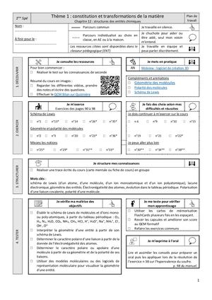 1ère Spe Chapitre 12 Cours Complet