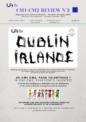 Cm1 Cm2 News N°2 Nov Déc 2023