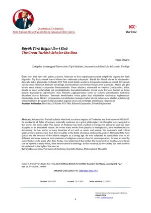 Büyük Türk Bilgini İbn I Sina