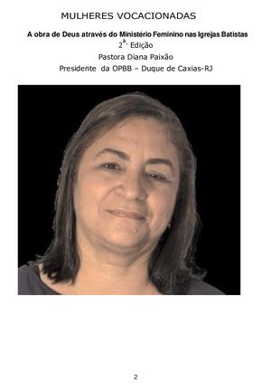 Mulheres Vocacionadas A Obra De Deus Através Do Ministério Feminino Nas Igrejas Batistas 2a Edição