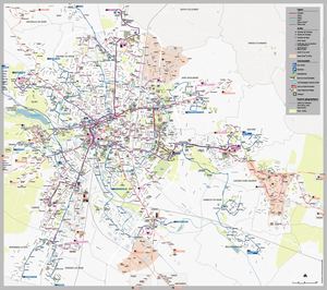 Plan Géographique Du Réseau Divia Bus&tram Janvier 2024