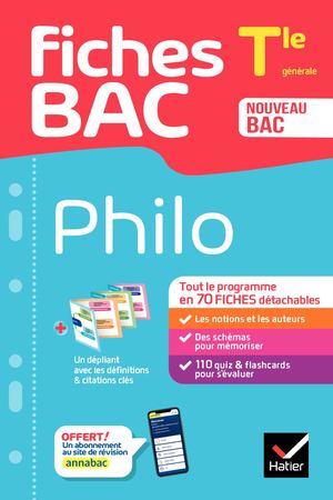 Fiches bac Philo Tle - Bac 2024