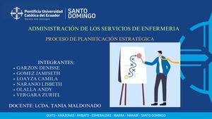 Proceso De Planificacion Estrategica Grupo1