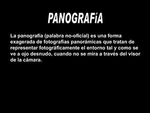 Panografia. Completo