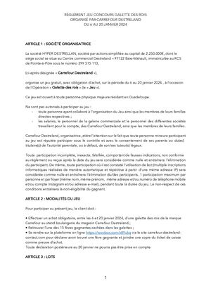 Règlement Jeu Galette Des Rois 02012024