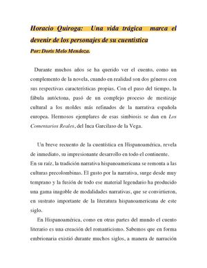Horacio Quiroga Una Vida Trágica Marca ...