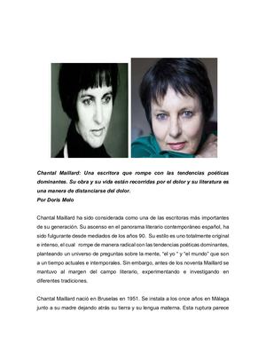 Chantal Maillard Octubre 2023