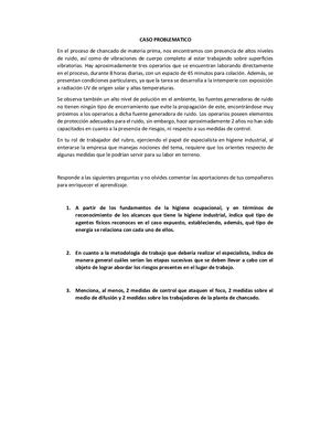 Semana 1 Cuestionario De Preguntas Higiene Y Salud Ocupacional