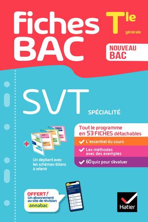 Fiches bac SVT Tle (spécialité) - Bac 2024