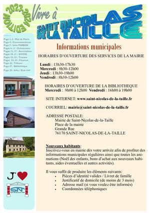 ST NICOLAS DE LA TAILLE - 2024