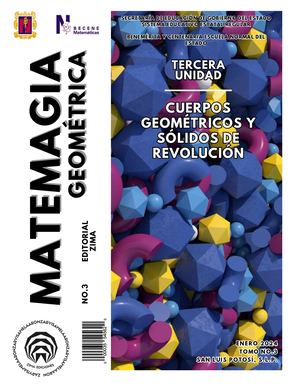 Revista Tomo III: Cuerpos geométricos y sólidos de revolución. Geometría Plana y del espacio, BECENE, Primer Semestre