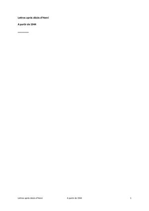 03 Lettres Après Décès