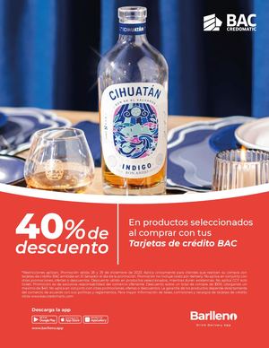 Catalogo 40 Off Con Tus Tarjetas De Credito Bac Barlleno