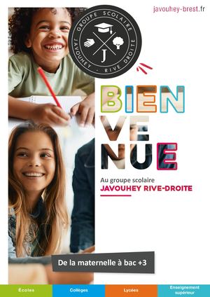 Plaquette Groupe Javouhey 2023 2024