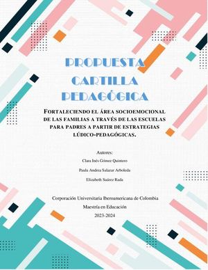 Cartilla Didáctica Escuela Iberoamericana