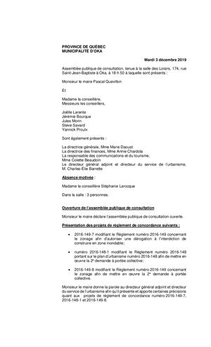 2019 12 03 - Consultation Publique