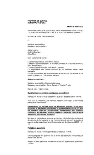 2020 03 10 - Consultation Publique