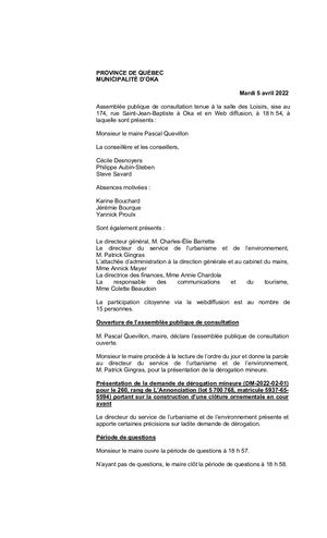 2022 04 05 - Consultation Publique