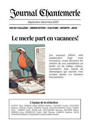 Journal Septembre Décembre 2023