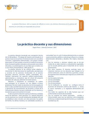 La Practica Docente Y Sus Dimensiones 1